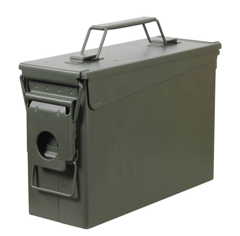 Ammo 30 Tucen Army Green Military Style 30 Cal M2A1 m19a1 Metal Waterproof Fireproof Ammo Box