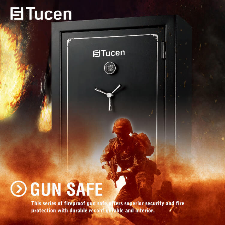 Tucen GSF0200E Series China Fireproof Safe Electric with Lockers Gun Safes on Sale