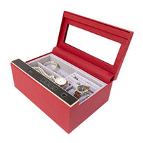 High Grade Fingerprint Access Leather Luxury Custom Jewelry Storage Box