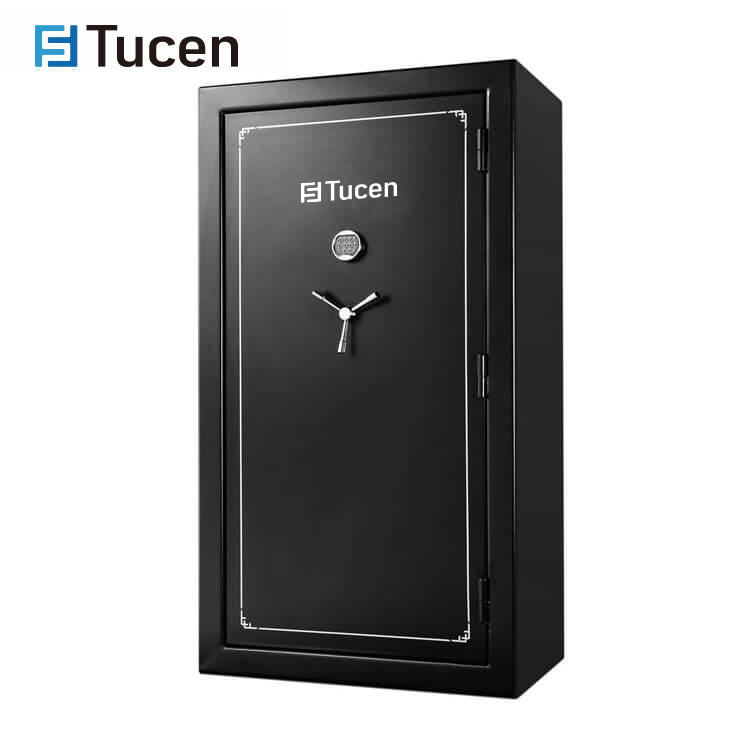 Tucen GSF0100E Series Large Luxury Vault Rifles Fireproof Gun Automatic Safe Deposit Box For 36 Guns Home