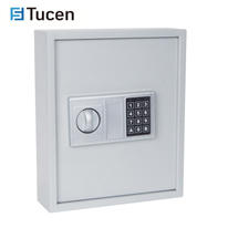 Tucen KS0100E Electronic Key Safe With Key Lock for Home,Office